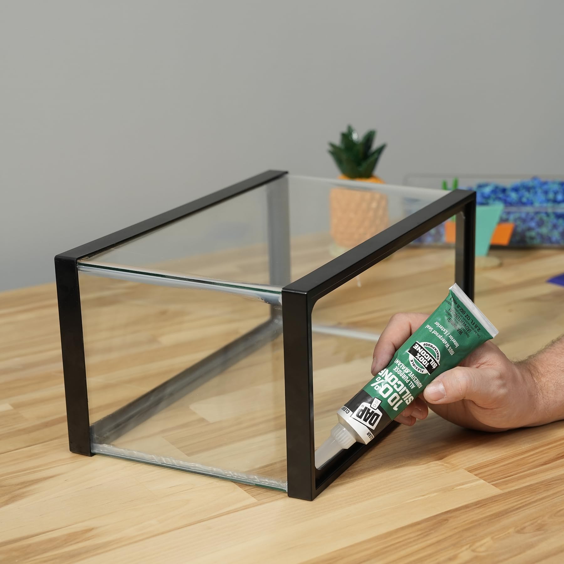 DAP All Purpose Silicone Sealant works indoors and outdoors for quick sealing
