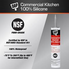 DAP stainless steel sealant application on metal surfaces.
