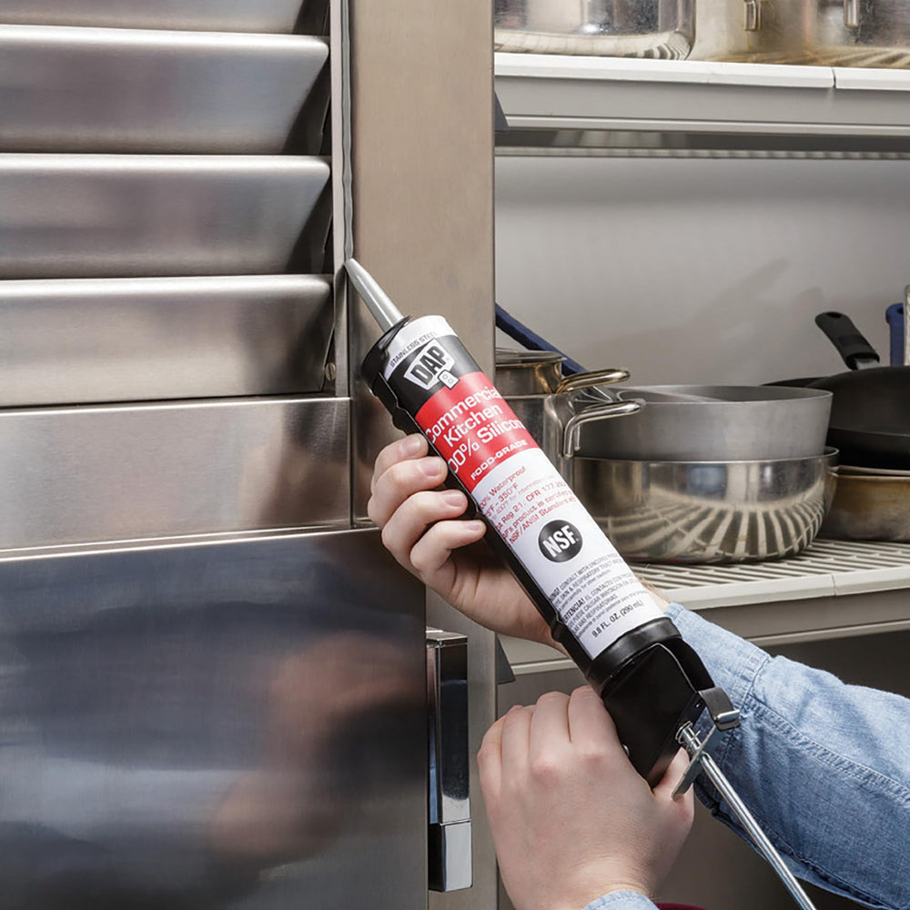 DAP sealant tolerates extreme temperatures from -40°F to 400°F.