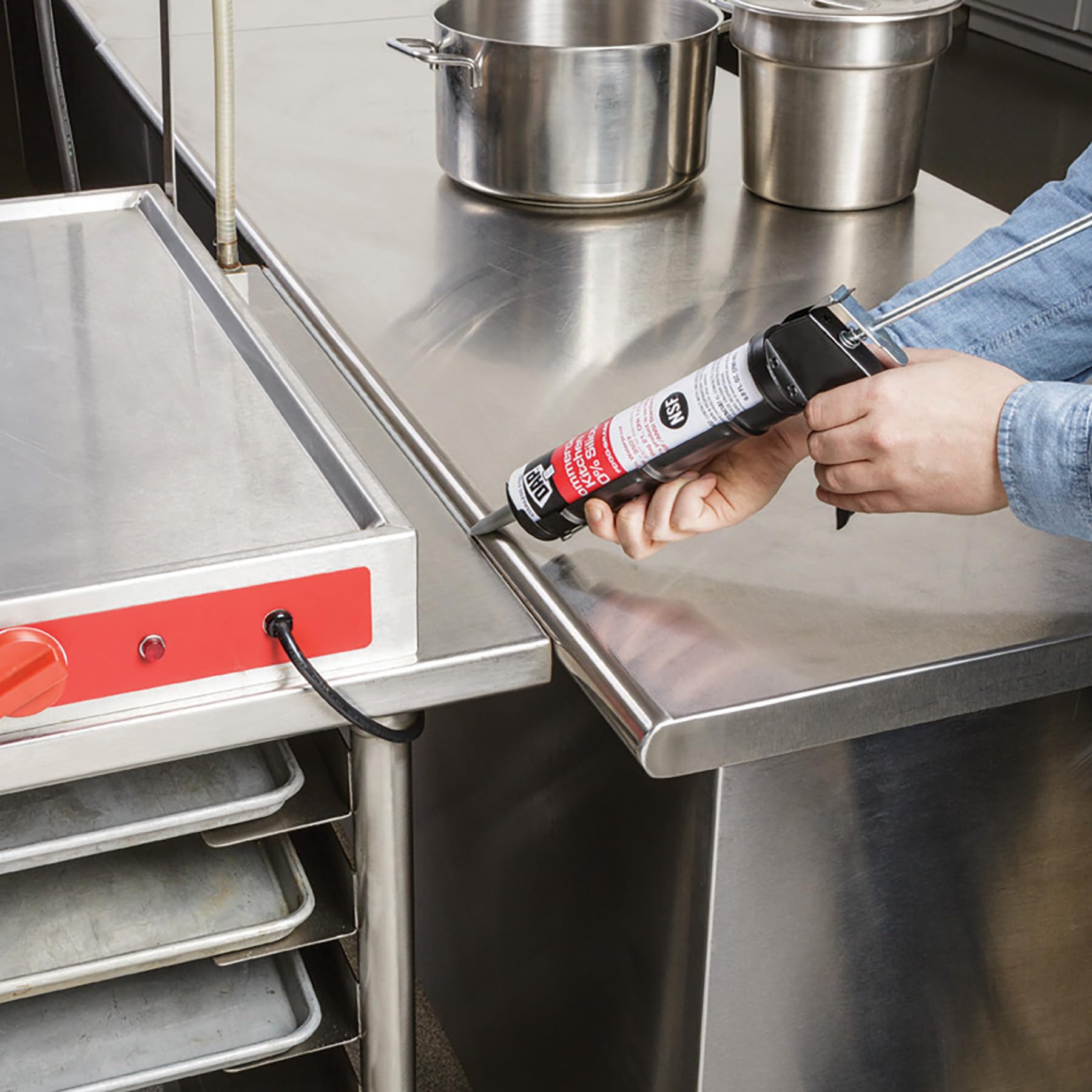 DAP waterproof, fast-curing sealant delivers same-day kitchen protection.