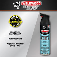 DAP Weldwood Landau Top & Trim nozzle close-up delivering even coverage for adhesion.