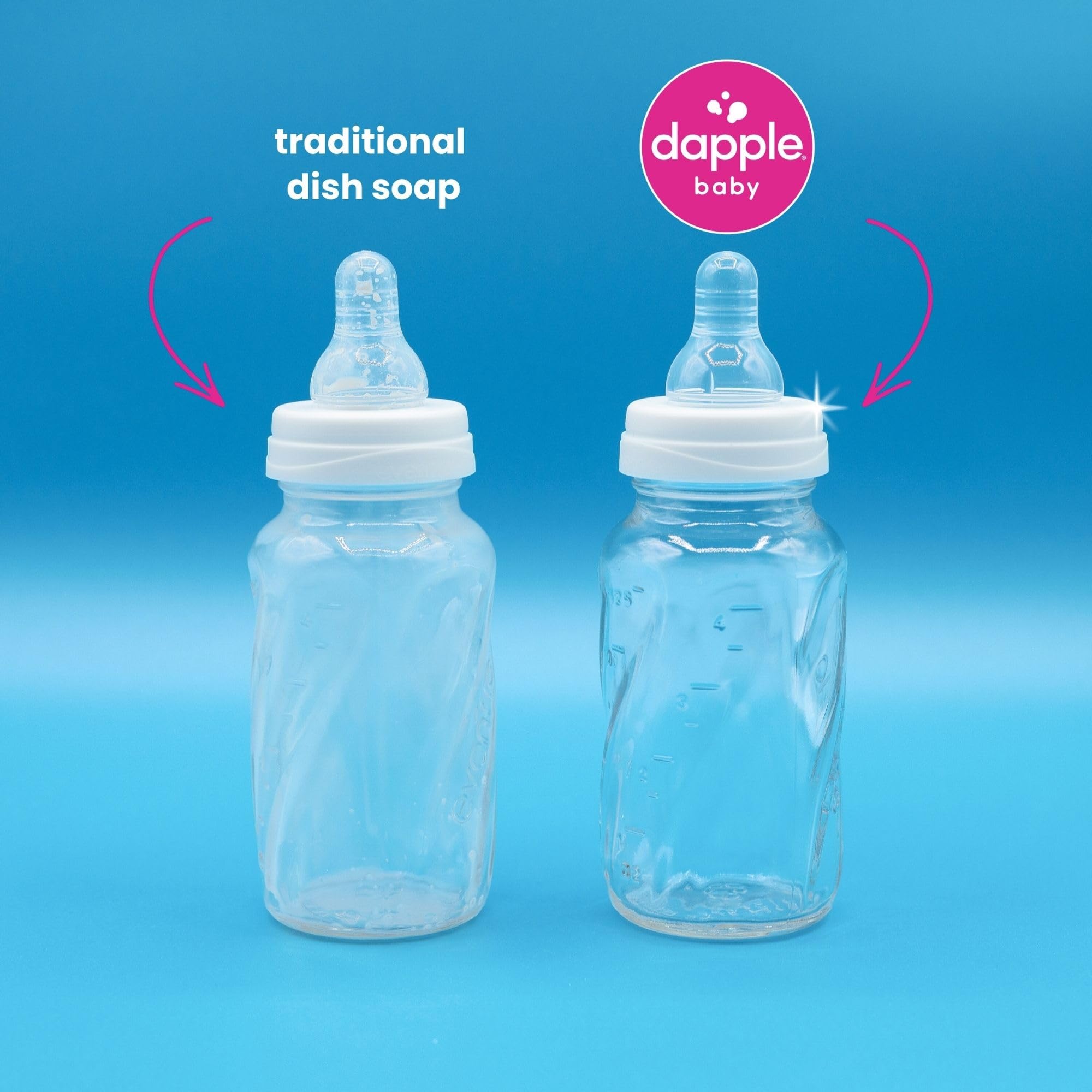 Dapple Baby Bottle Soap sippy cups cleaning with plant-powered formula