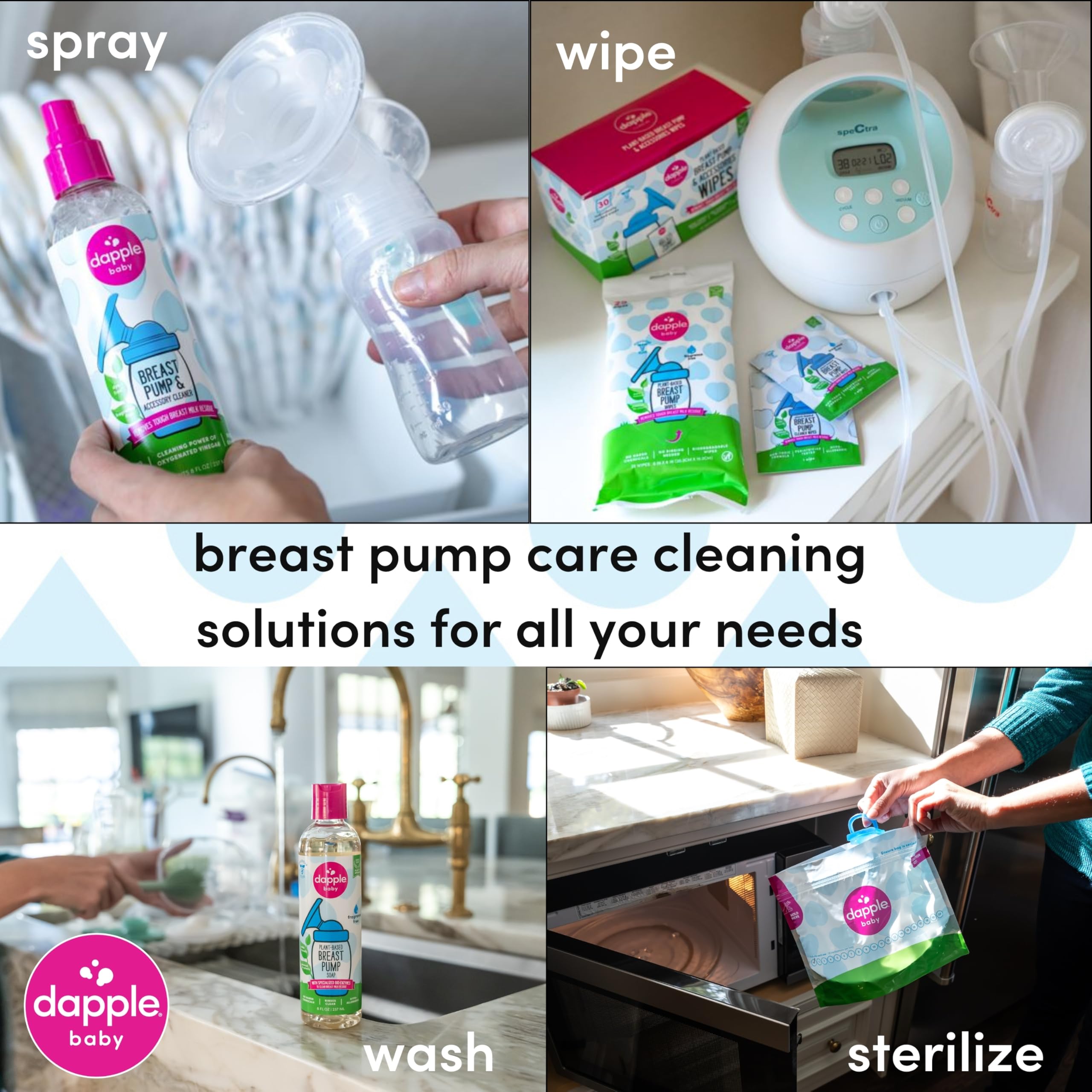 Dapple pediatrician-tested wipes designed for gentle family use.