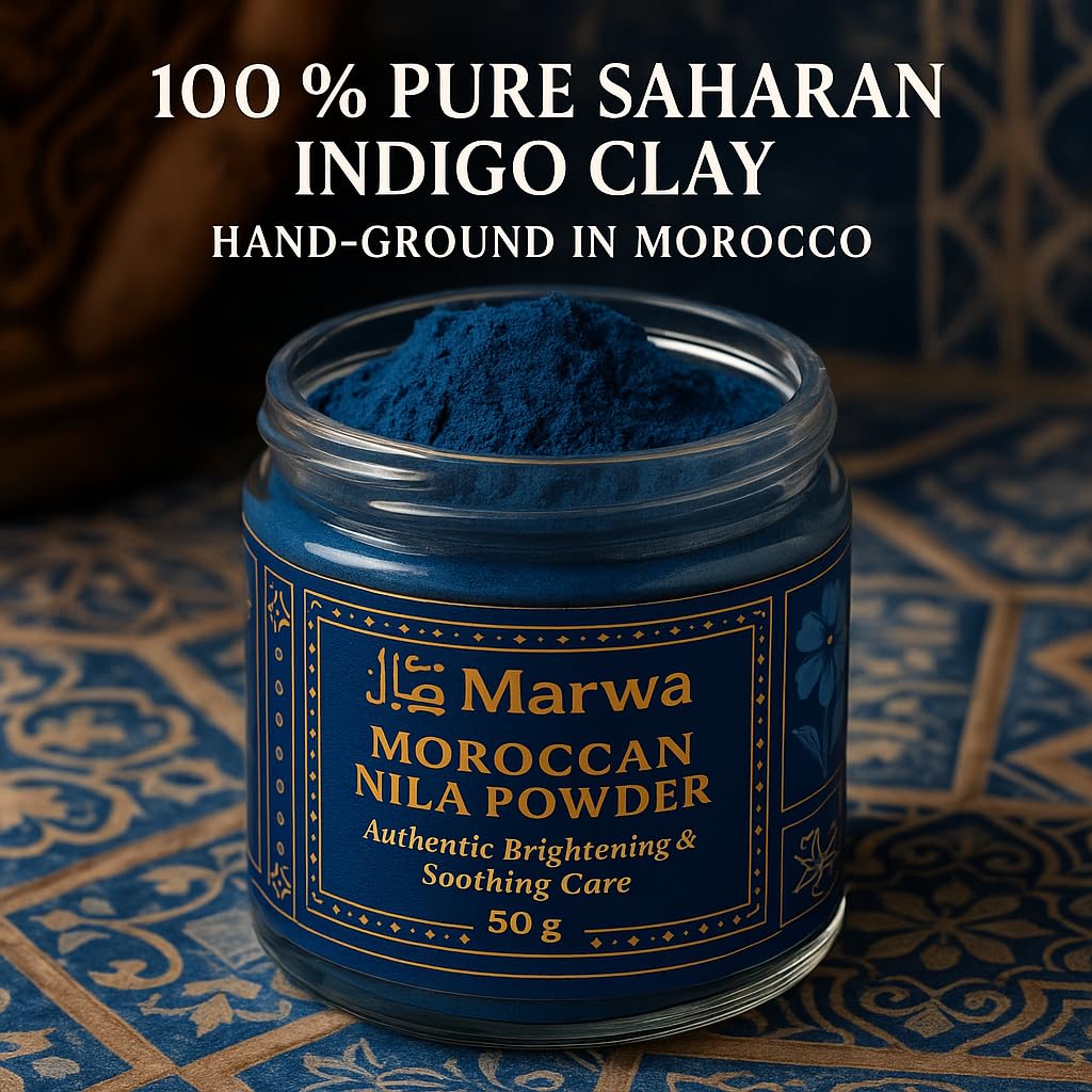 Dar Marwa Nila Powder used in a Hammam ritual for purifying skin