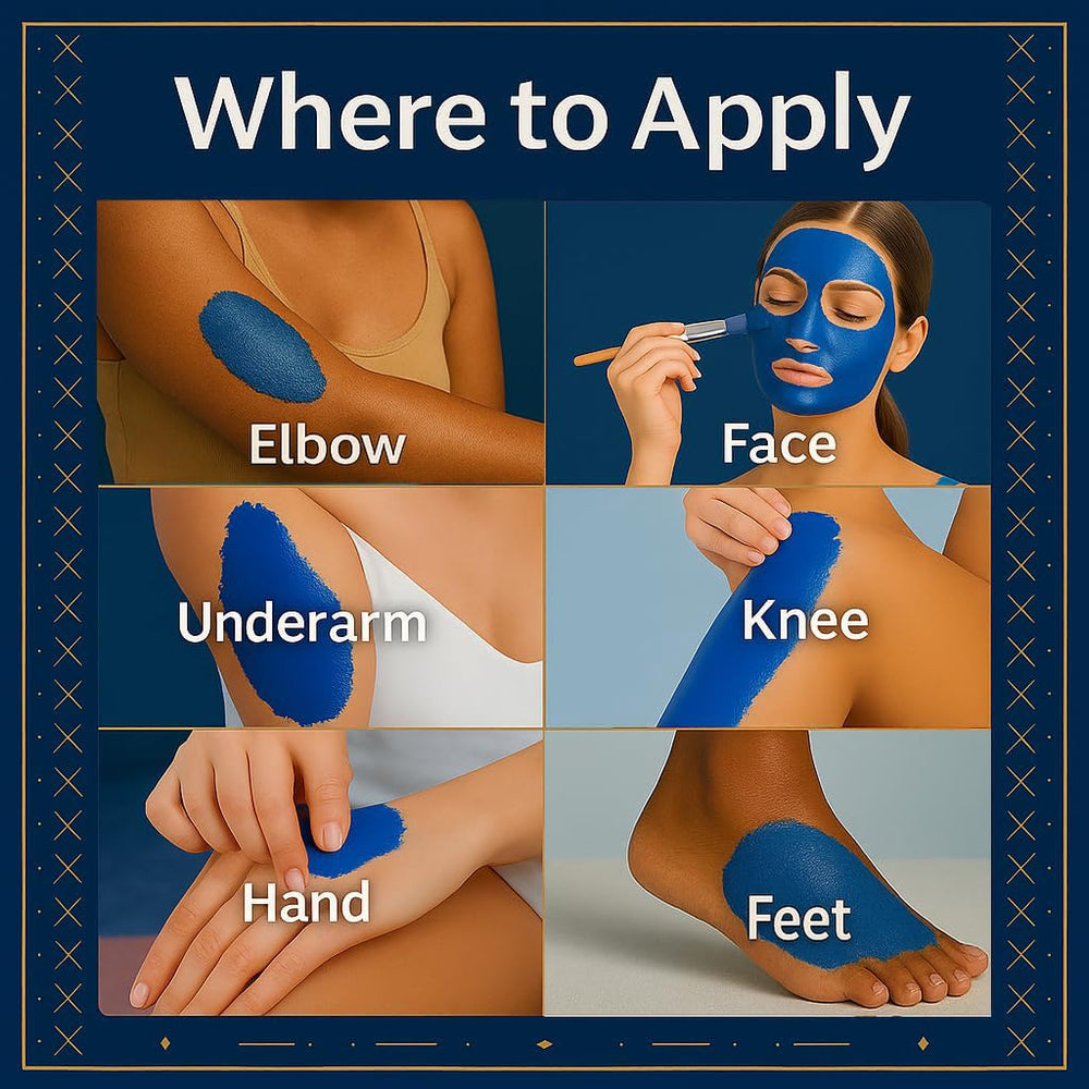 Dar Marwa Nila Powder applied to the face in a spa-like ritual