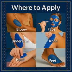 Dar Marwa Nila Powder applied to the face in a spa-like ritual