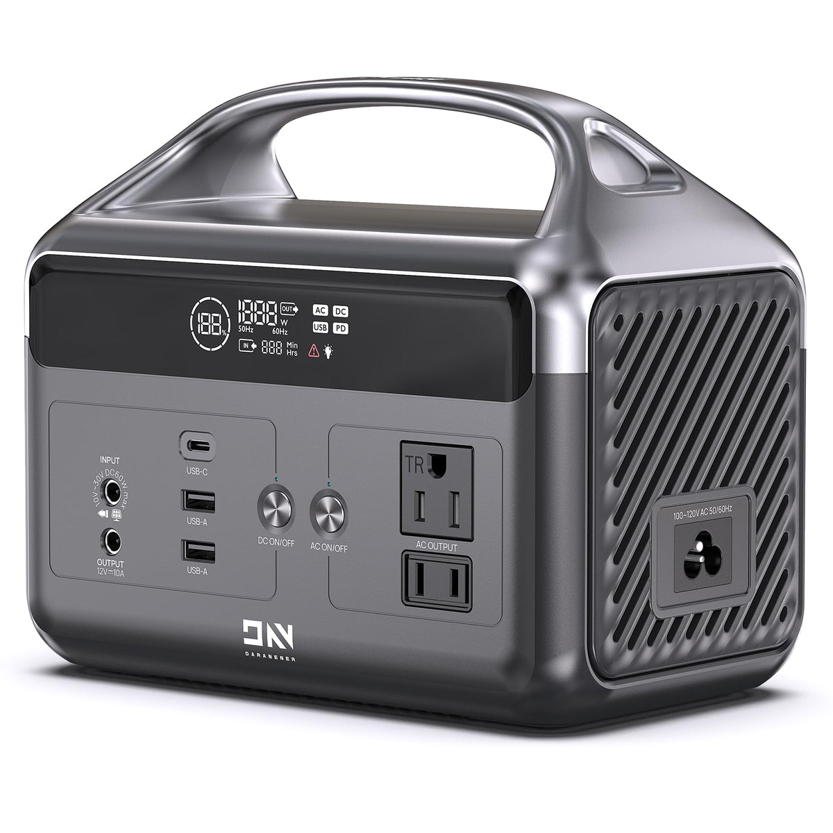 DaranEner portable power station with compact design for easy transport and reliable charging.
