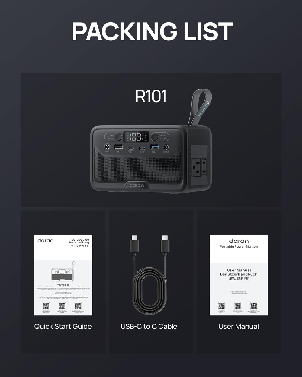 DaranEner R101 Lite LED light provides emergency illumination