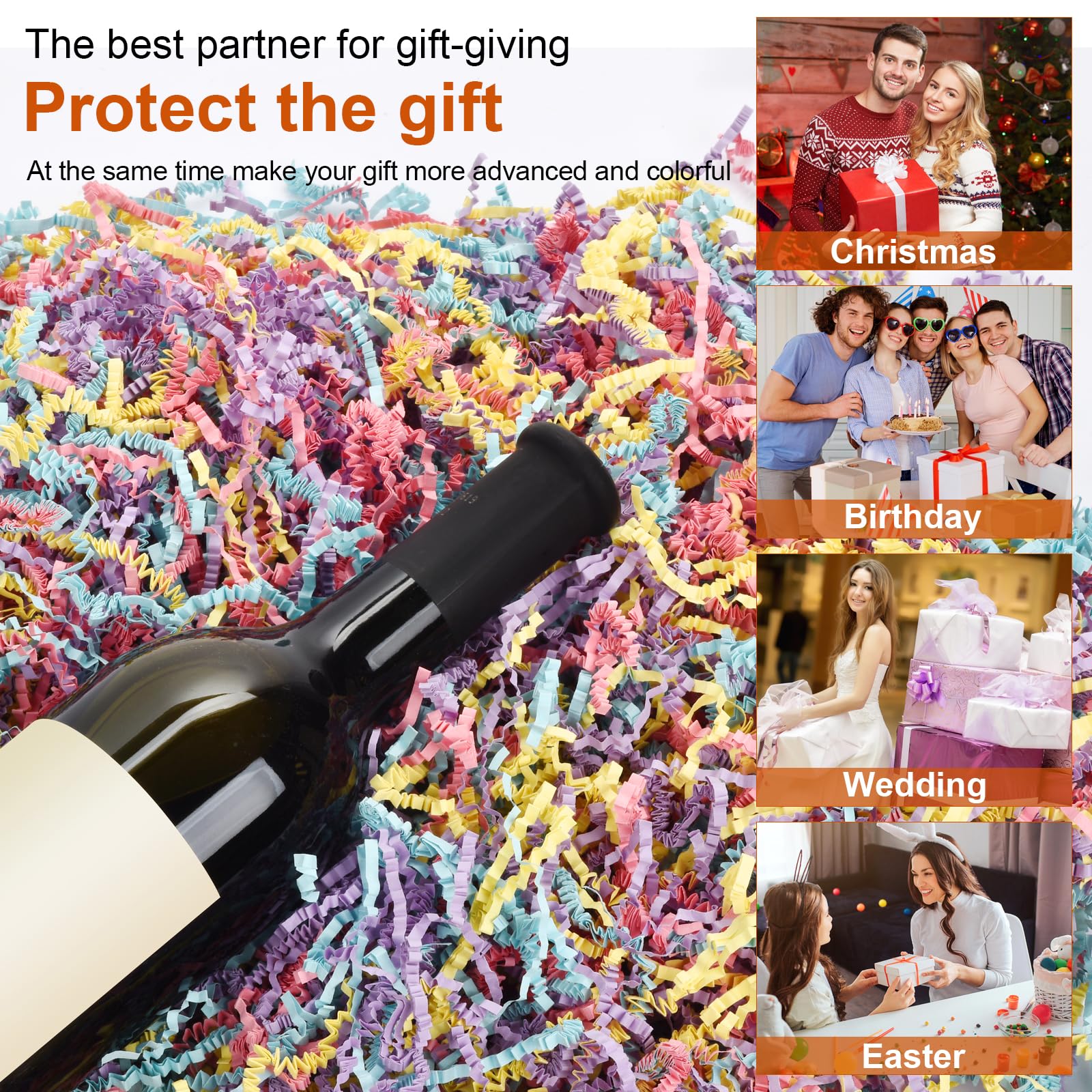 Darfukei 5oz Crinkle Paper Pack provides versatile filler for gifting.