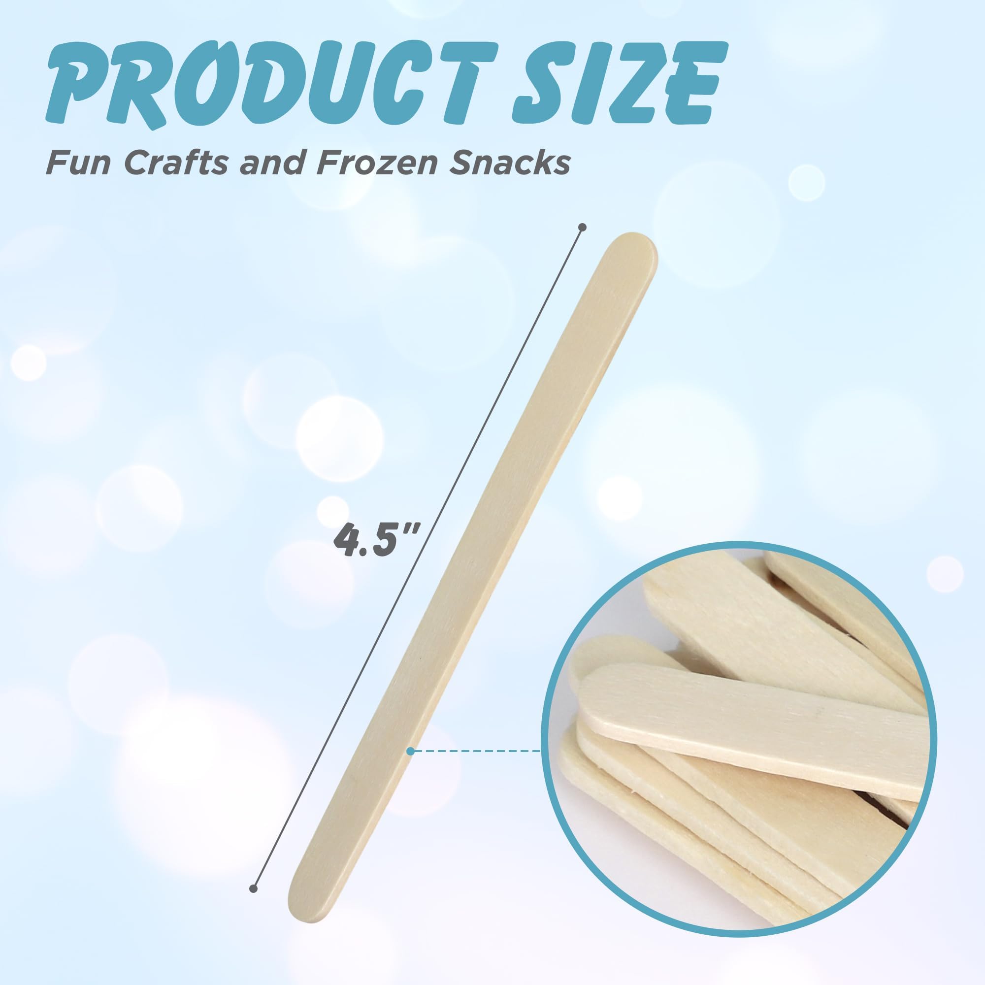 Darice bulk popsicle sticks ideal for DIY art, model building, and group activities.