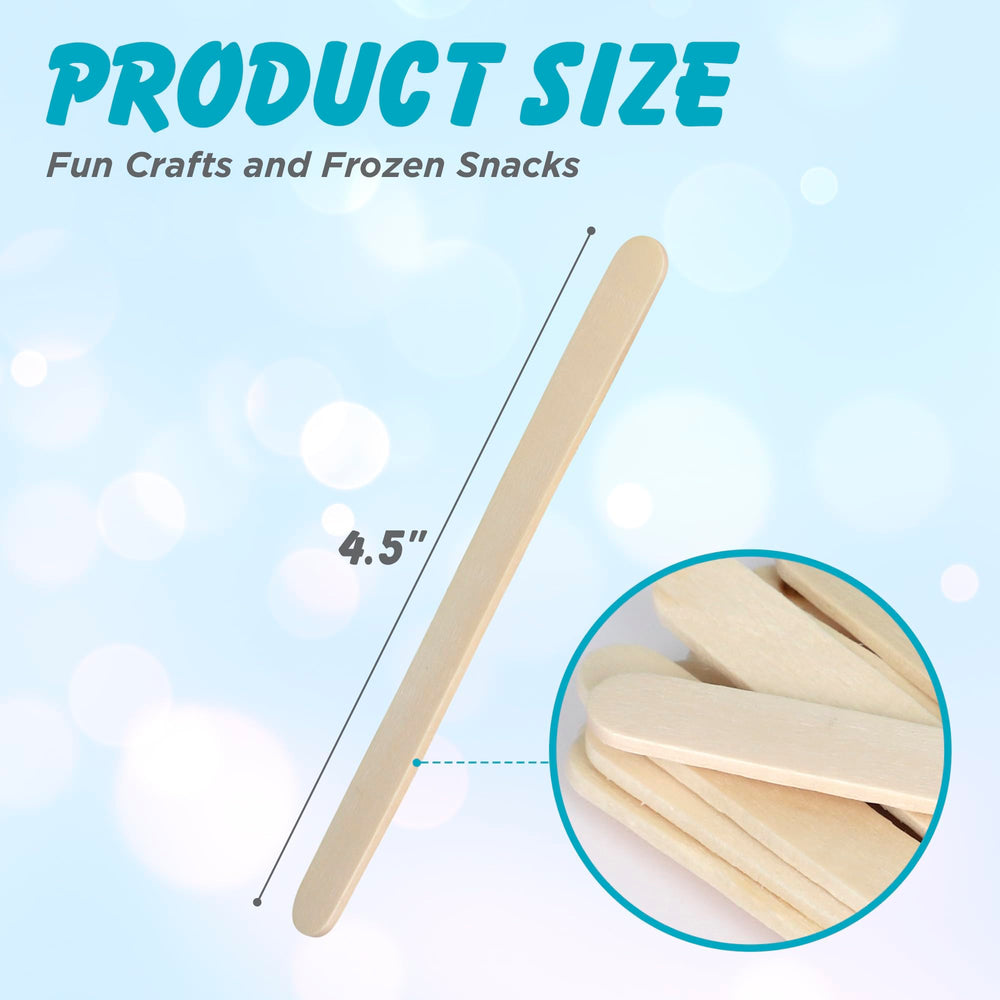 Darice bulk popsicle sticks ideal for DIY art, model building, and group activities.