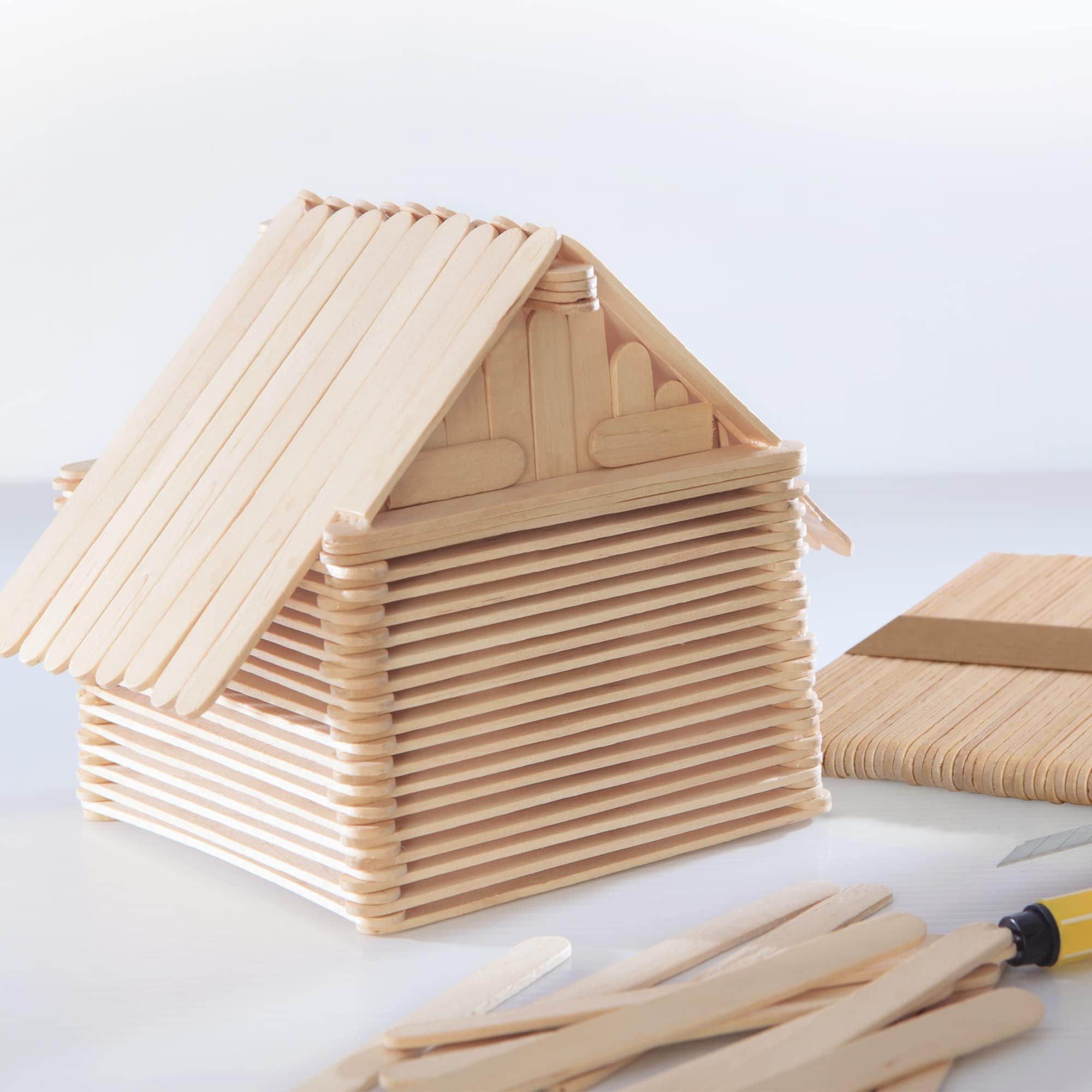 Darice sticks with rounded edges are kid-safe for hands-on crafts.