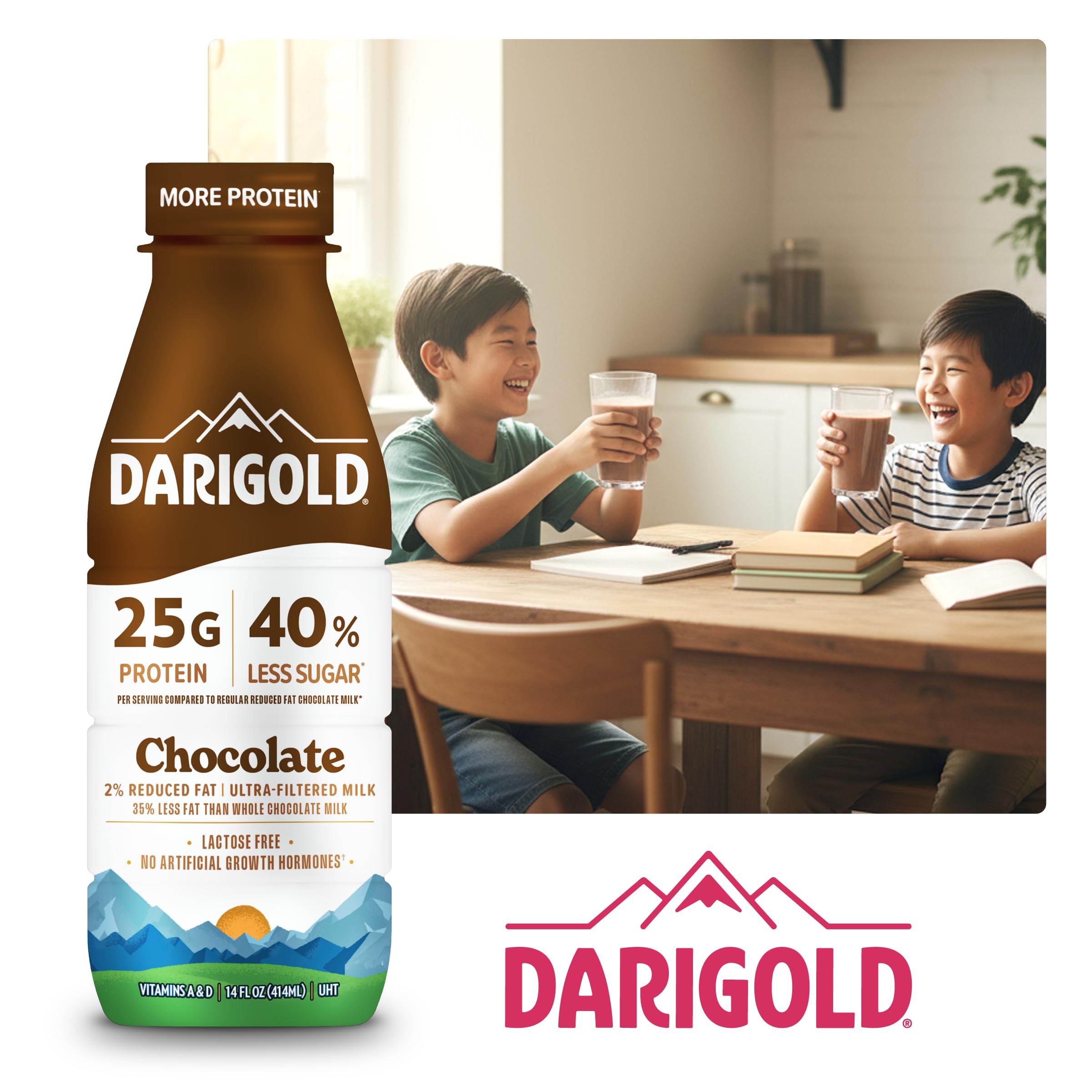 Darigold FIT 12-pack display emphasizes convenient, ready-to-drink bottles.