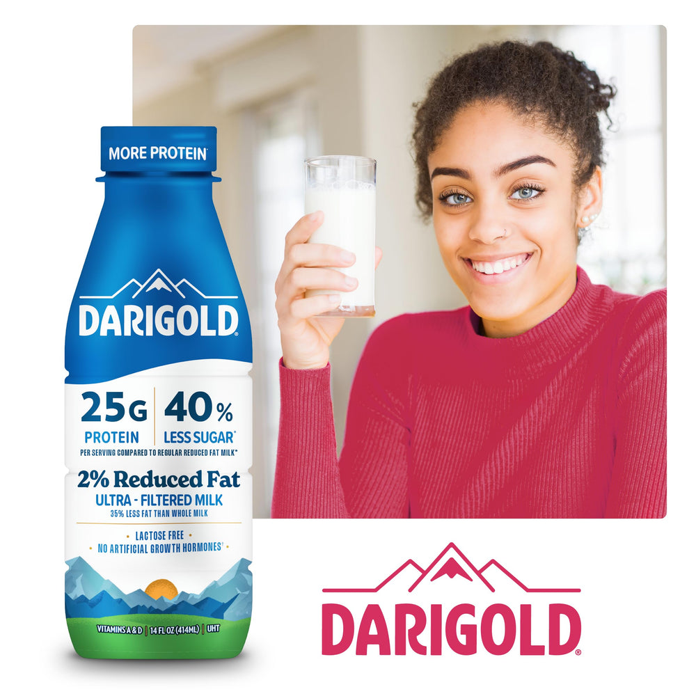 Darigold FIT 2% milk bottle emphasizing light, everyday nutrition.