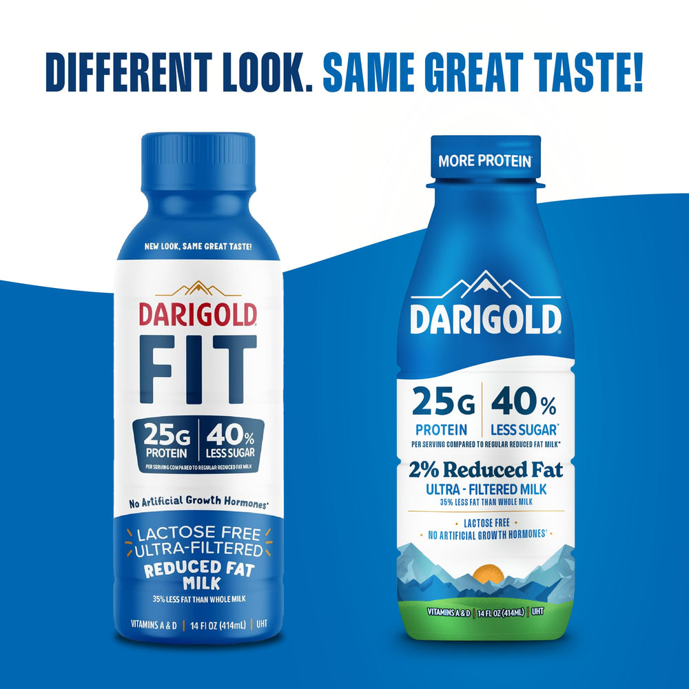 Darigold FIT lactose-free milk carton with low-fat indication.