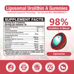 Darkenlst 7-in-1 mitochondrial support ingredients visual infographic.