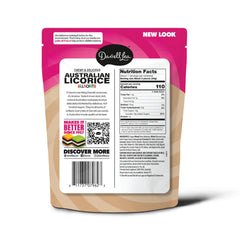 Darrell Lea Soft Australian Licorice texture close-up, ideal for a quick snack