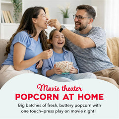 Dash SmartStore measuring cup included for precise kernel portions and consistent results