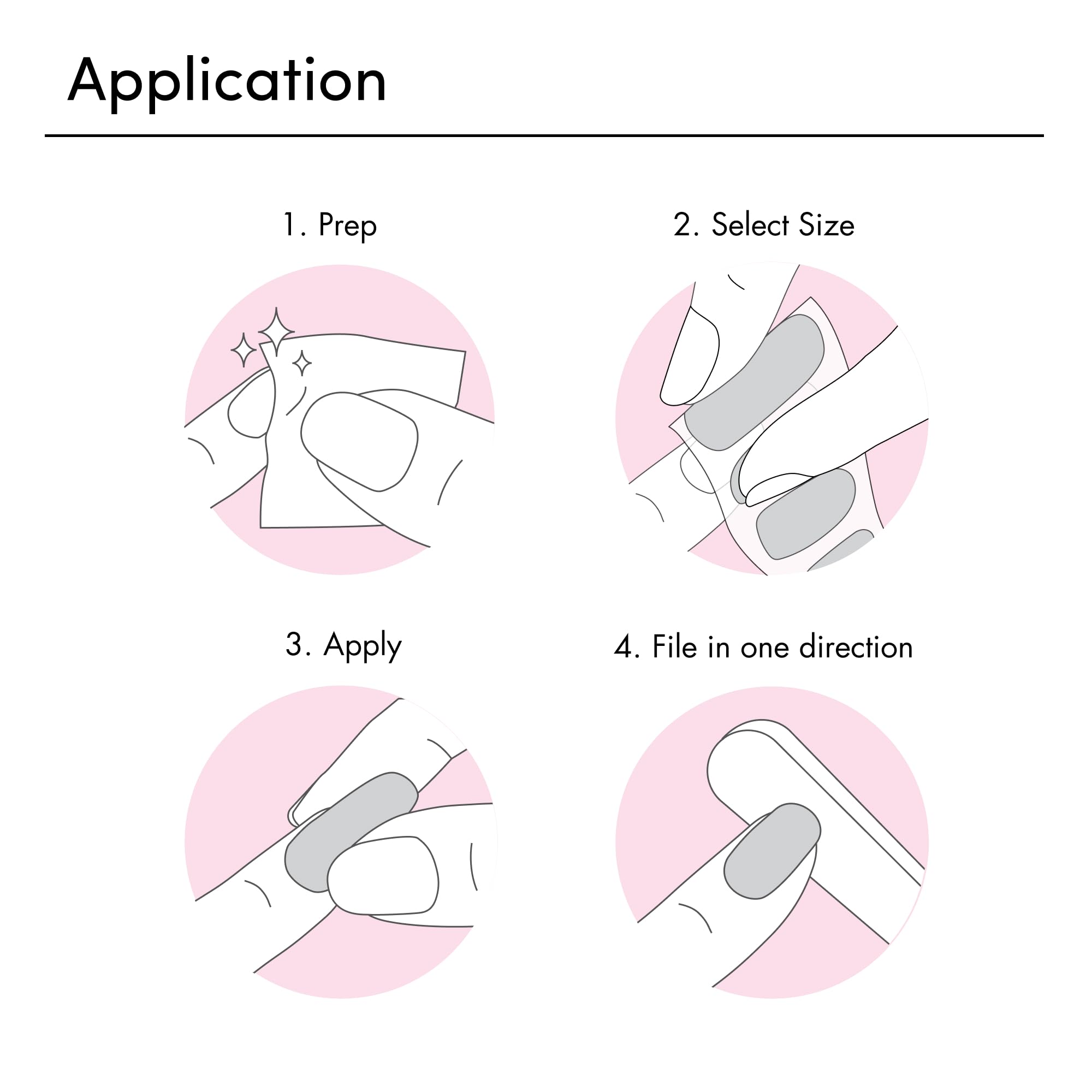 Dashing Diva gloss strips applied on nails for a fast, glossy finish