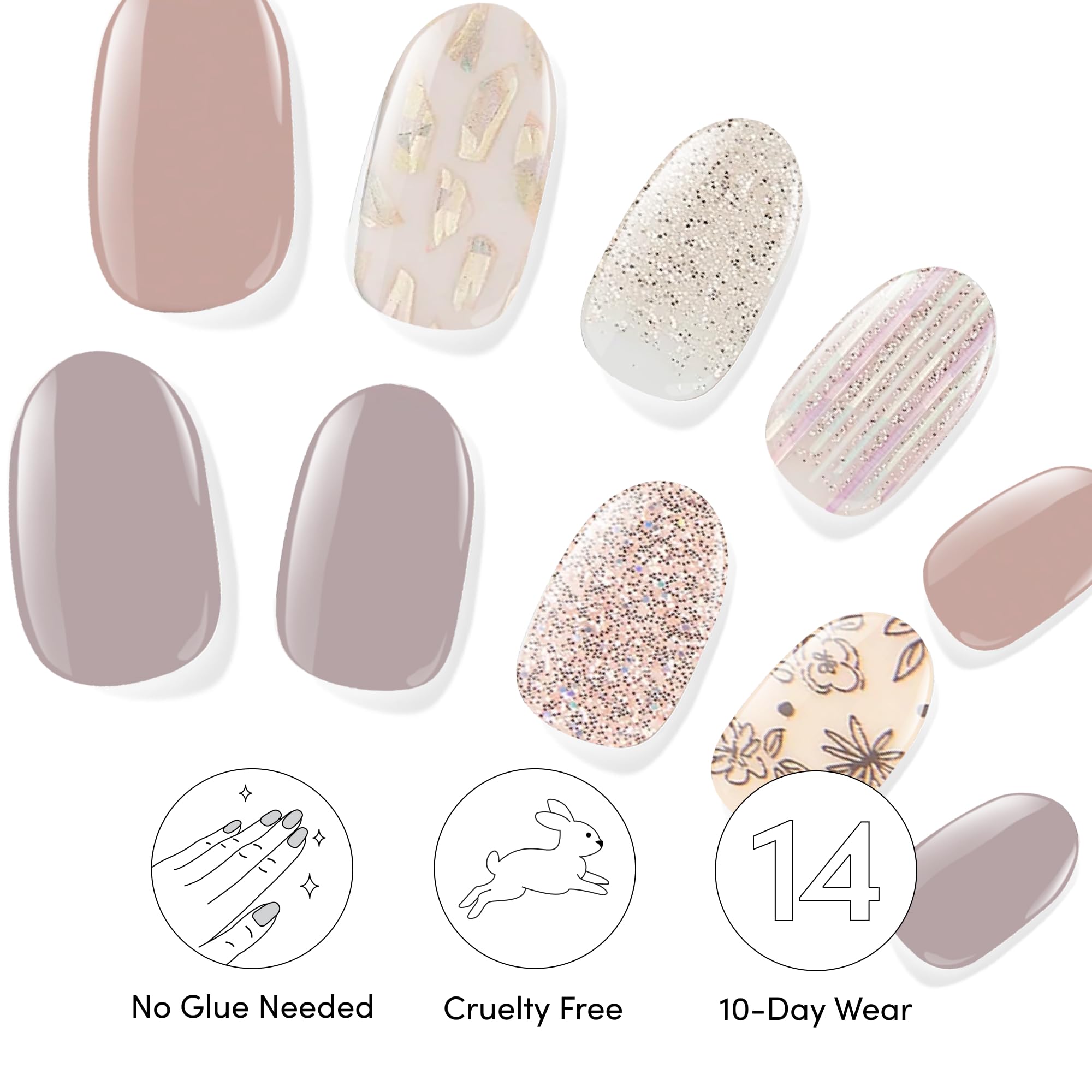 Dashing Diva bundle includes prep pad and nail file for smooth prep.