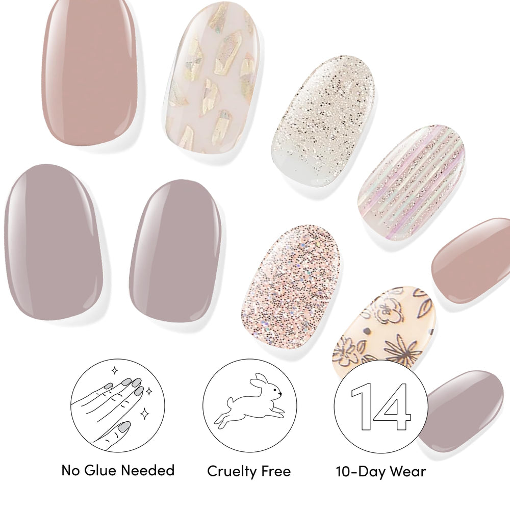 Dashing Diva bundle includes prep pad and nail file for smooth prep.
