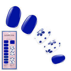 Dashing Diva Gloss Flor Azul wraps provide instant gel-like shine with simple application