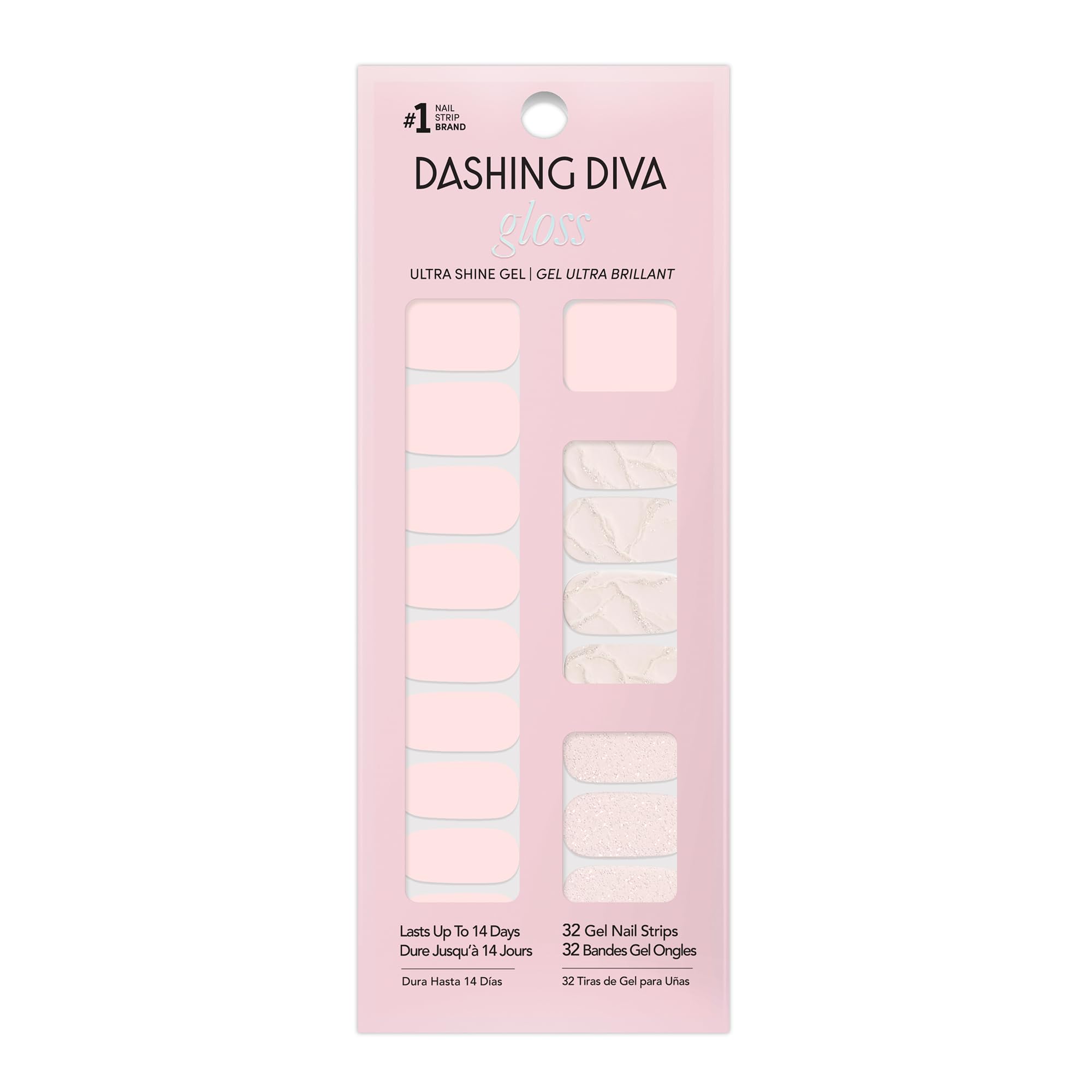 Dashing Diva gloss nail strips full pack for quick at-home manicure