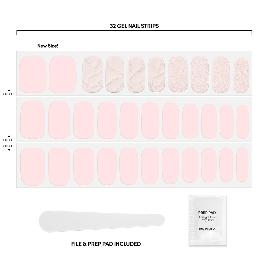 Dashing Diva nail file shapes nails before applying strips
