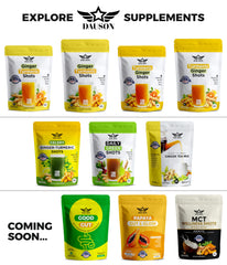 DAUSON fruit blend with beetroot, orange, and mango highlights phytonutrients.