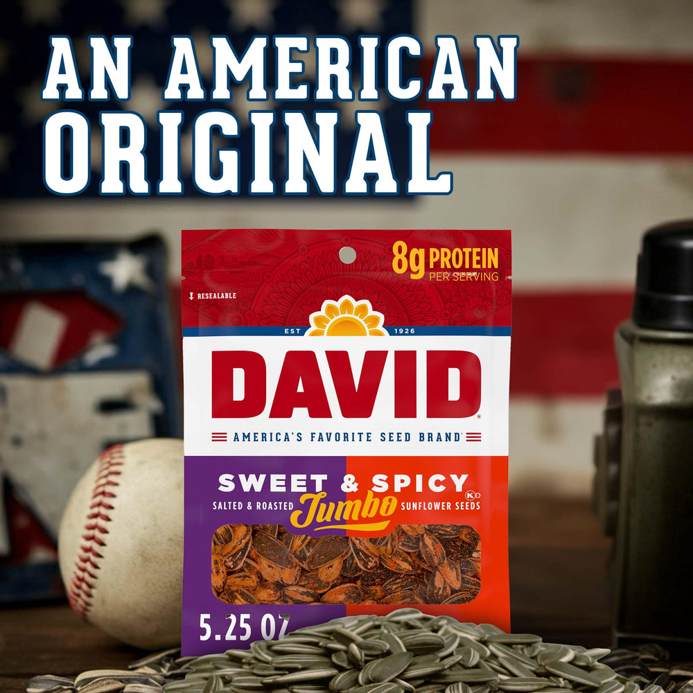 David gluten-free seeds with no artificial flavors for clean snacking.
