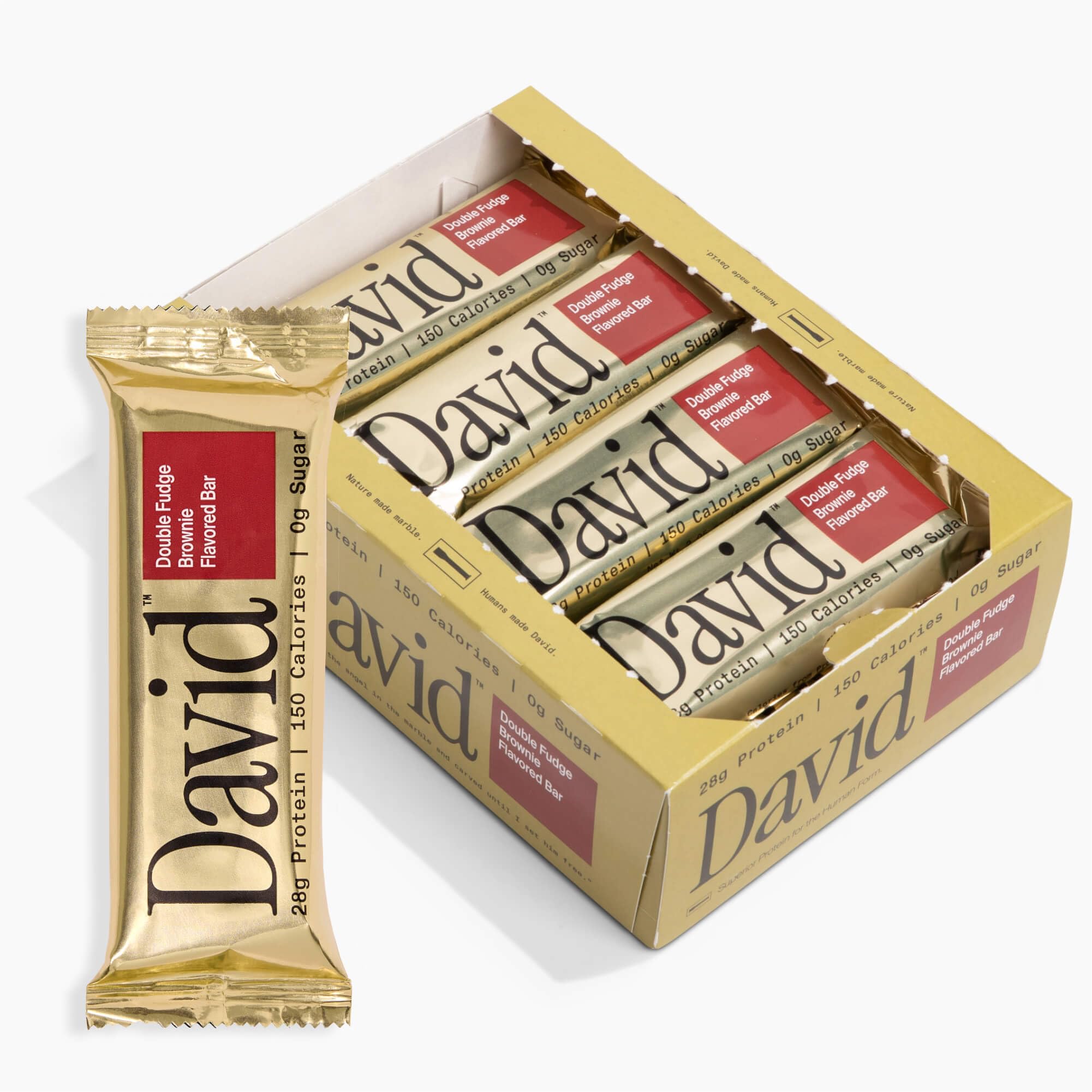 David High Protein Bars 12-pack front view, convenient on-the-go snack
