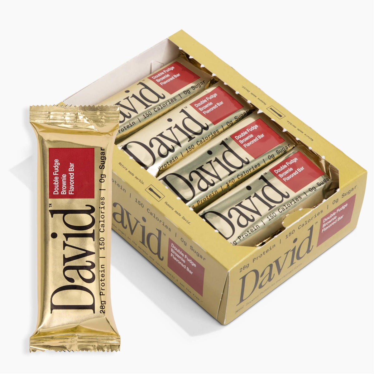 David High Protein Bars 12-pack front view, convenient on-the-go snack