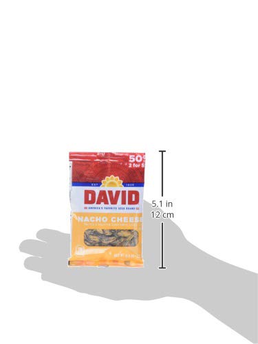 David Nacho Cheese packaging dimensions infographic, helps with shelf planning.