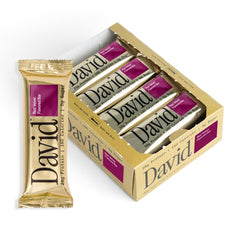 David Red Velvet Protein Bar Pack 12 on-the-go snack with high protein.