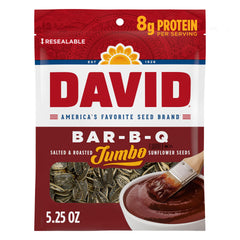 DAVID Seeds Bar-B-Q jumbo sunflower seeds 12-pack ready for group snacking