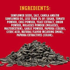 Pouring serving of DAVID Bar-B-Q Jumbo Sunflower Seeds for on-the-go