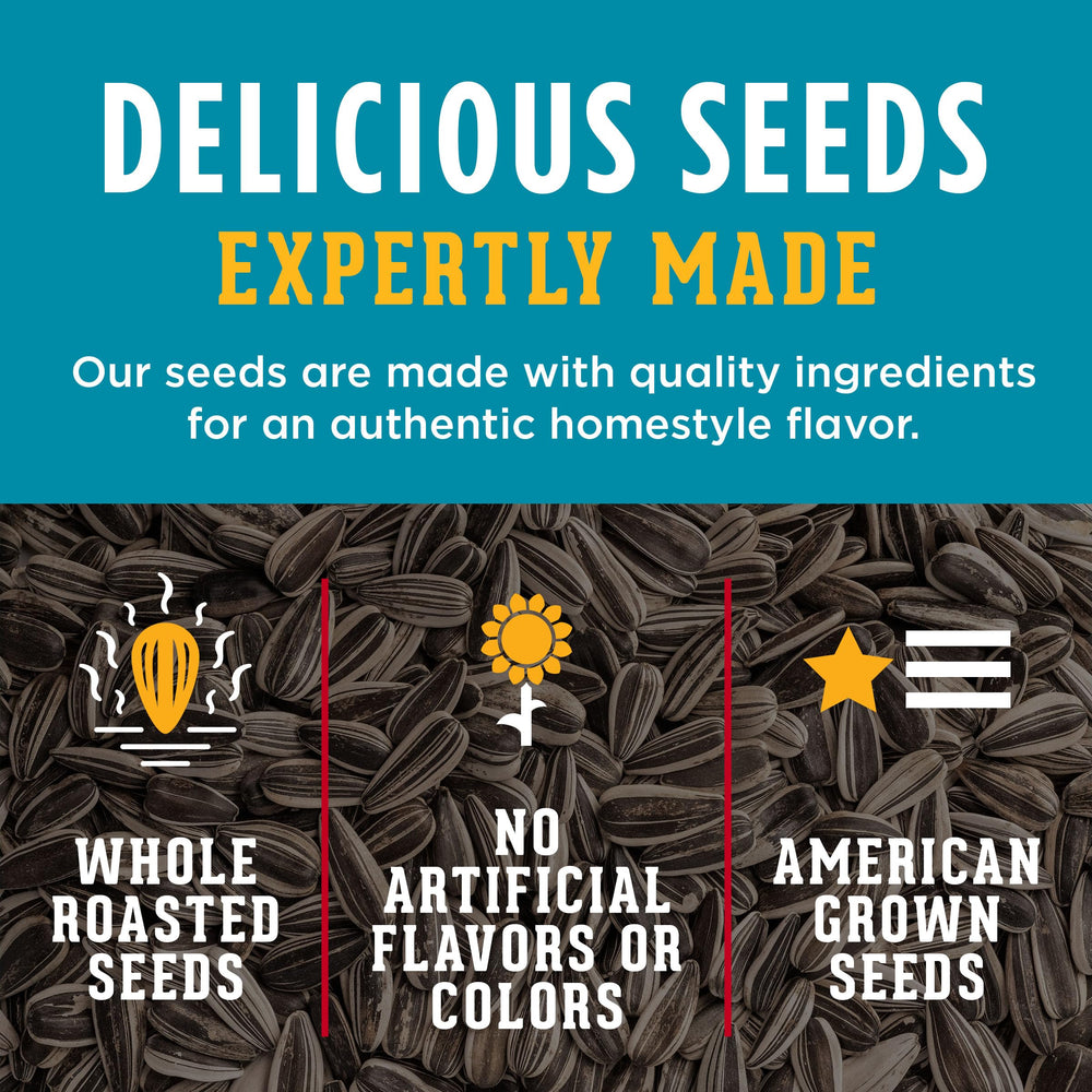 DAVID Seeds heritage since 1926, roasted and salted for flavor.