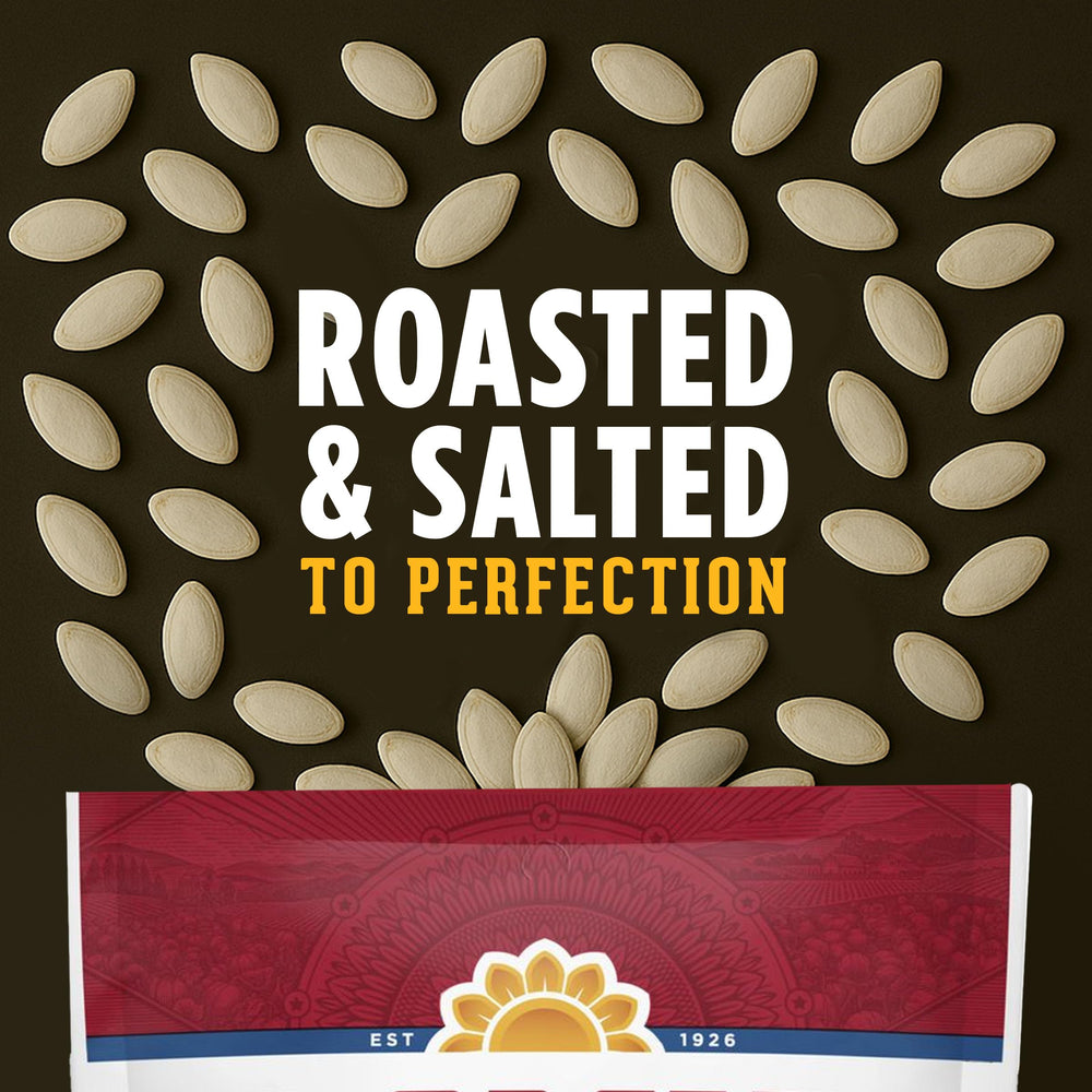 Sealed DAVID pumpkin seeds bag maintains freshness and flavor