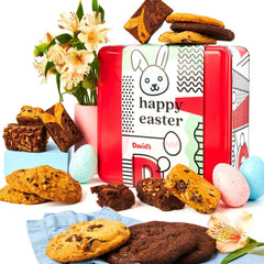 David's Cookies Easter gourmet basket 12 cookies for festive gatherings and sharing.