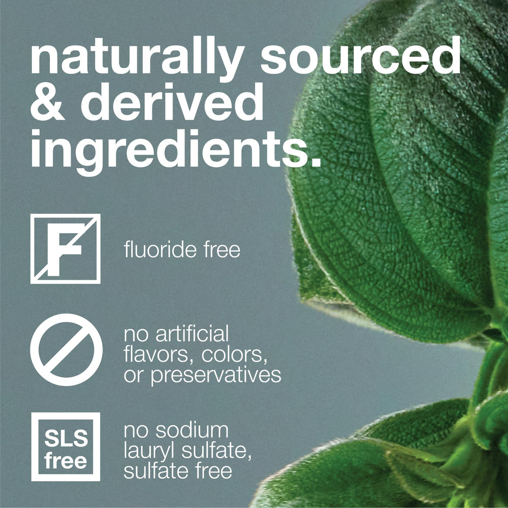 Davids toothpaste label shows EWG Verified and SLS-free ingredients.