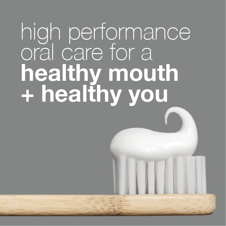 Davids toothpaste on brush shows creamy texture and minty fresh brushing.
