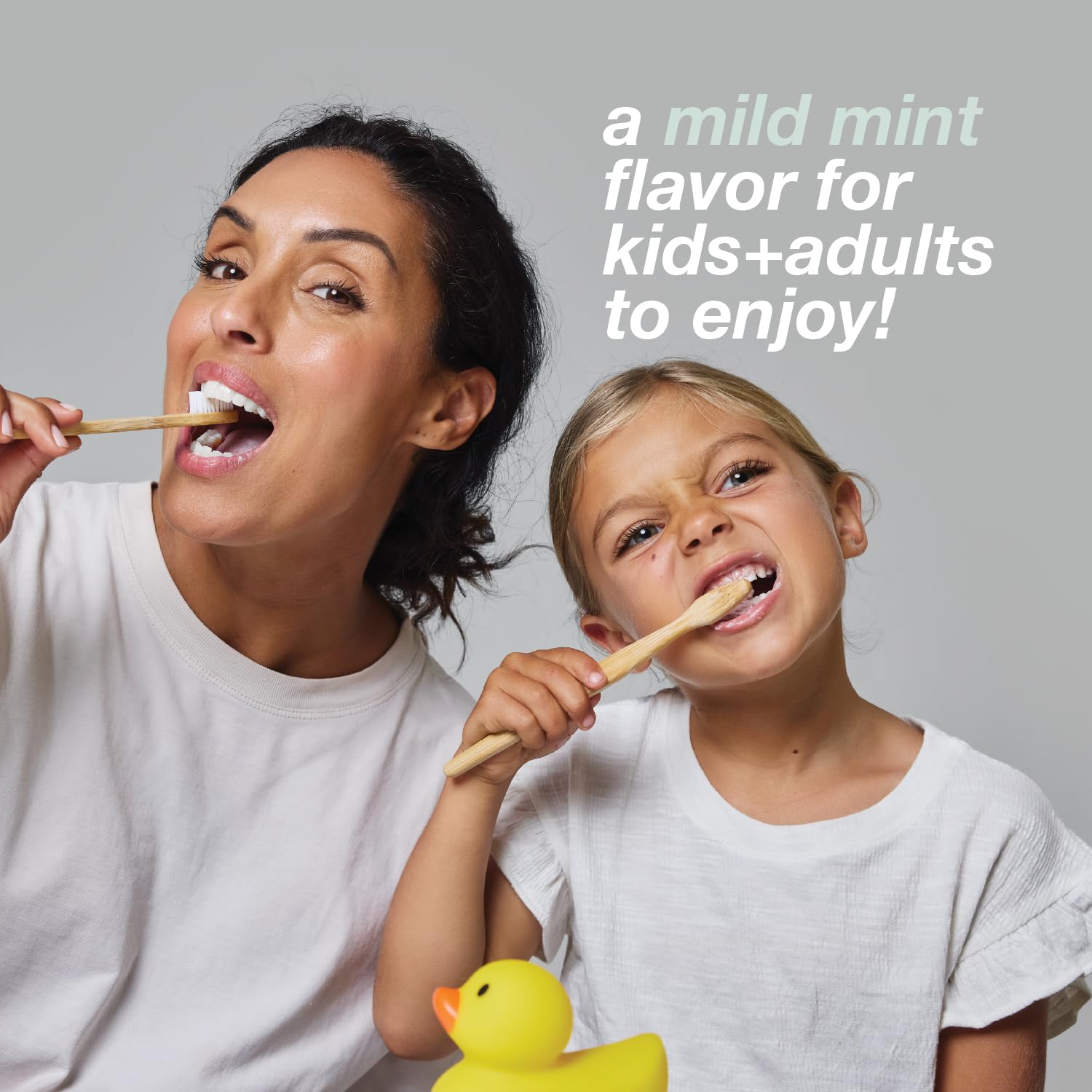 Kid-friendly packaging of Davids Hydroxi Mild Mint toothpaste.