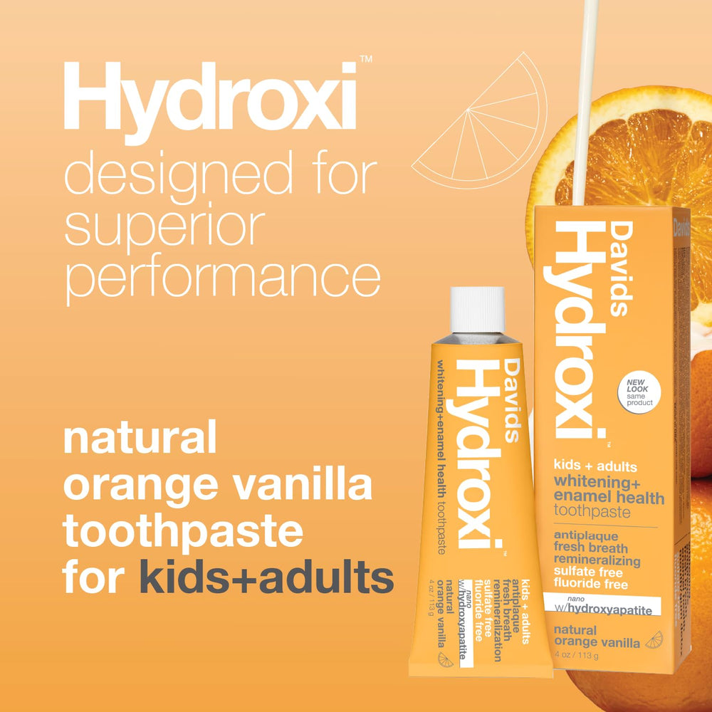 Davids Hydroxi recyclable metal tube on counter supporting sustainable packaging