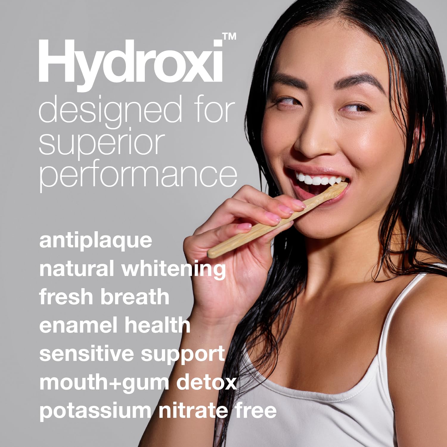 Davids Hydroxi 3 pack box image conveys value for daily brushing routine