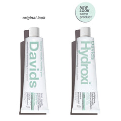 Davids Hydroxi nano hydroxyapatite closeup emphasizes enamel friendly remineralization