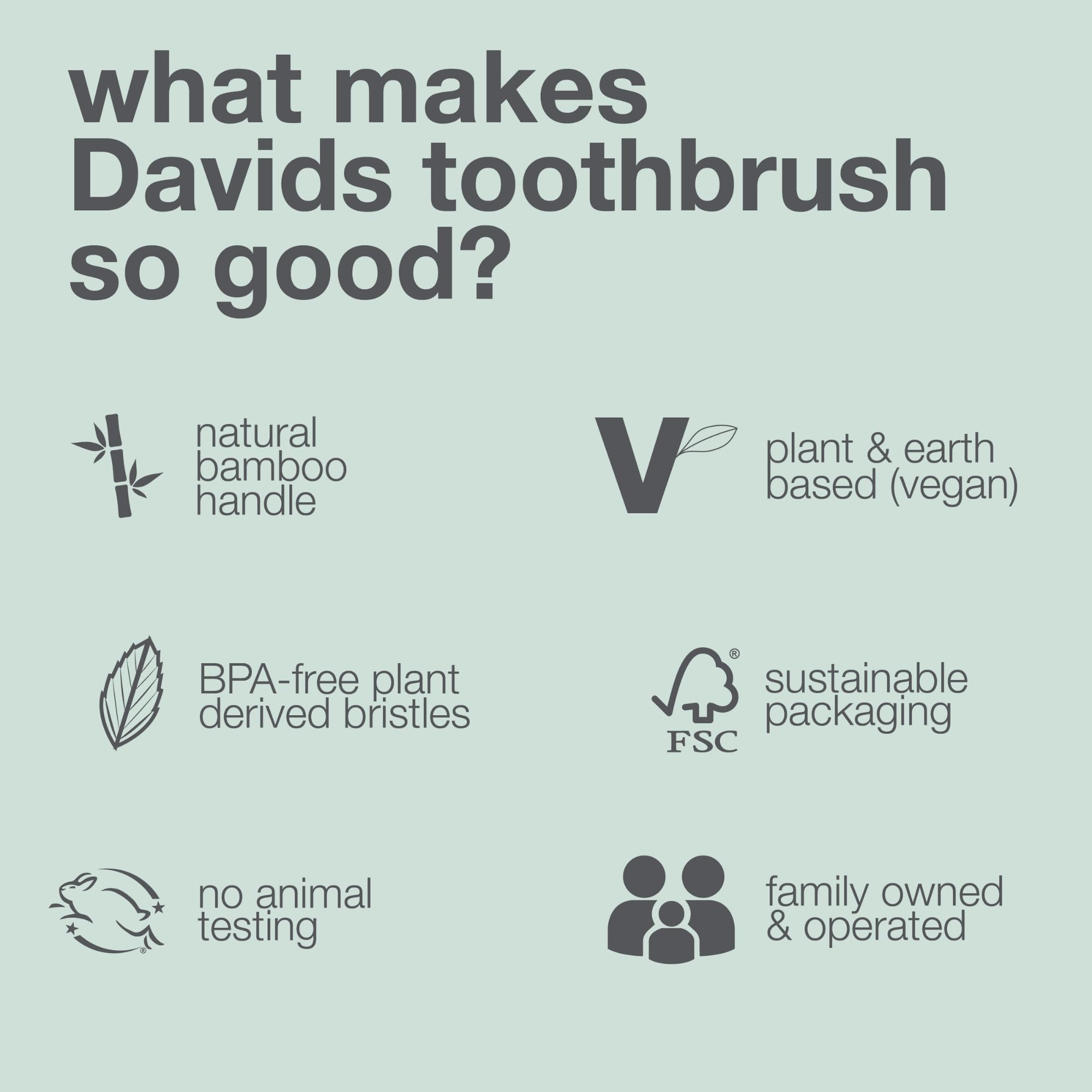 Davids three-pack supports families seeking sustainable everyday oral care.