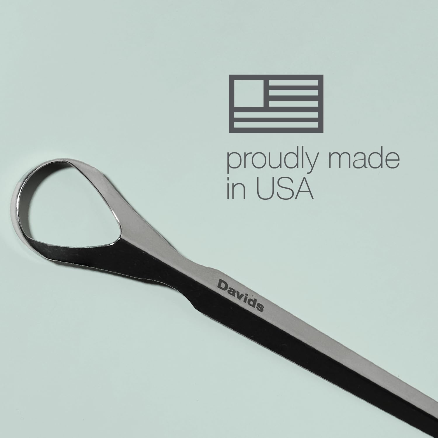 Davids Tongue Scraper easy-clean handle facilitates quick maintenance