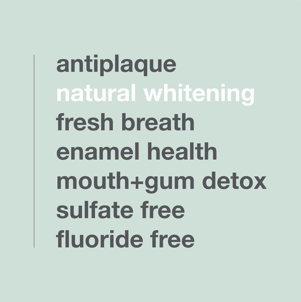 Davids plant-based, vegan toothpaste ingredients highlighted.