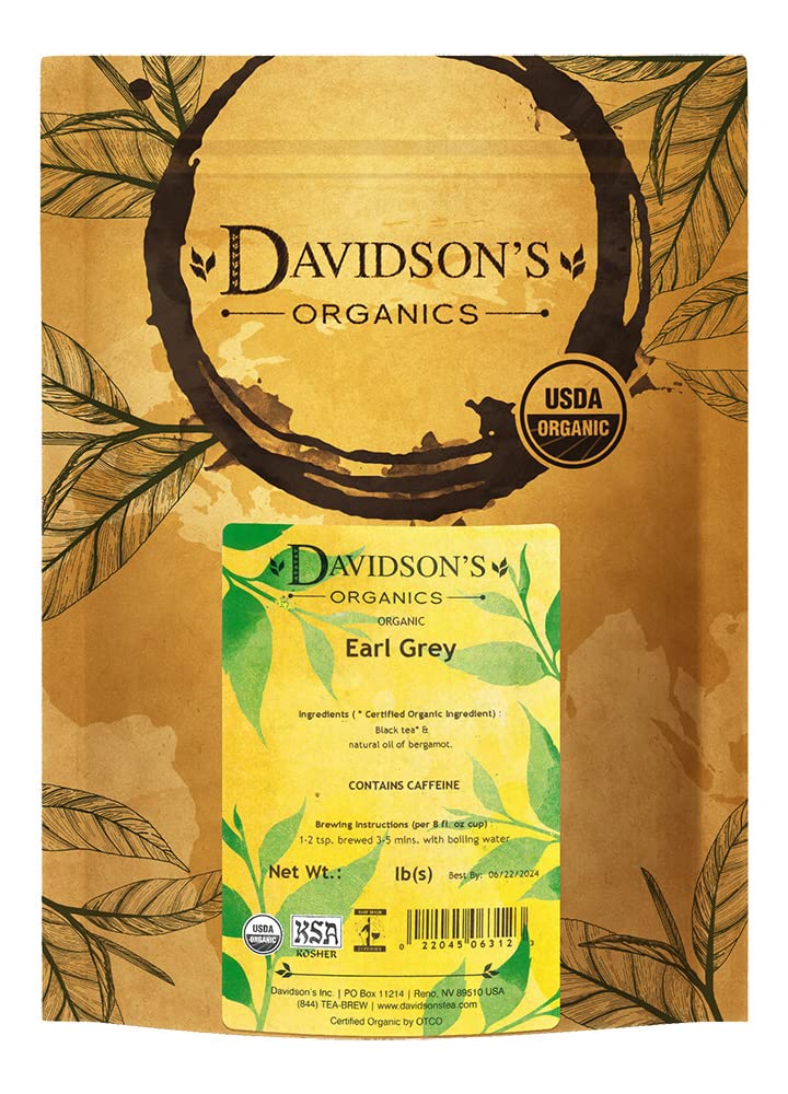 Davidson's Earl Grey loose leaf bulk ready for a bold morning brew