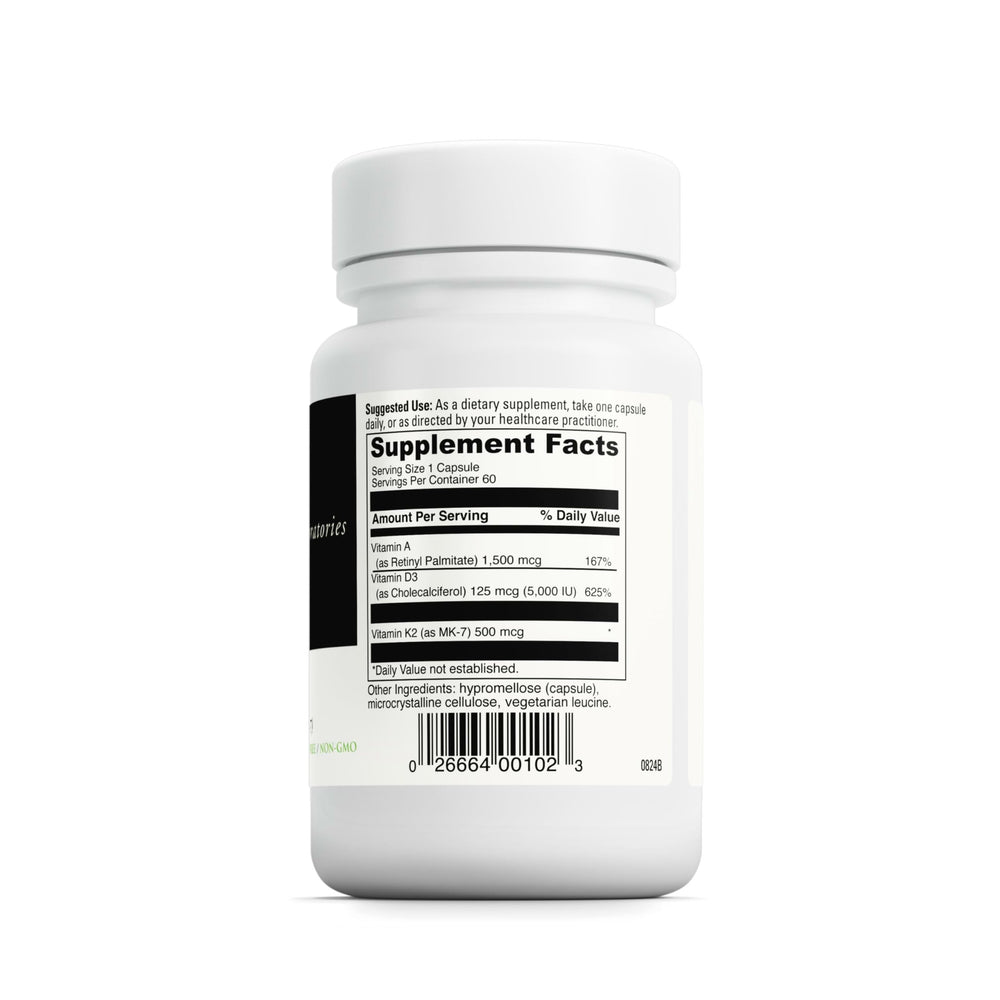 Davinci ADK capsules close-up highlighting daily supplementation.